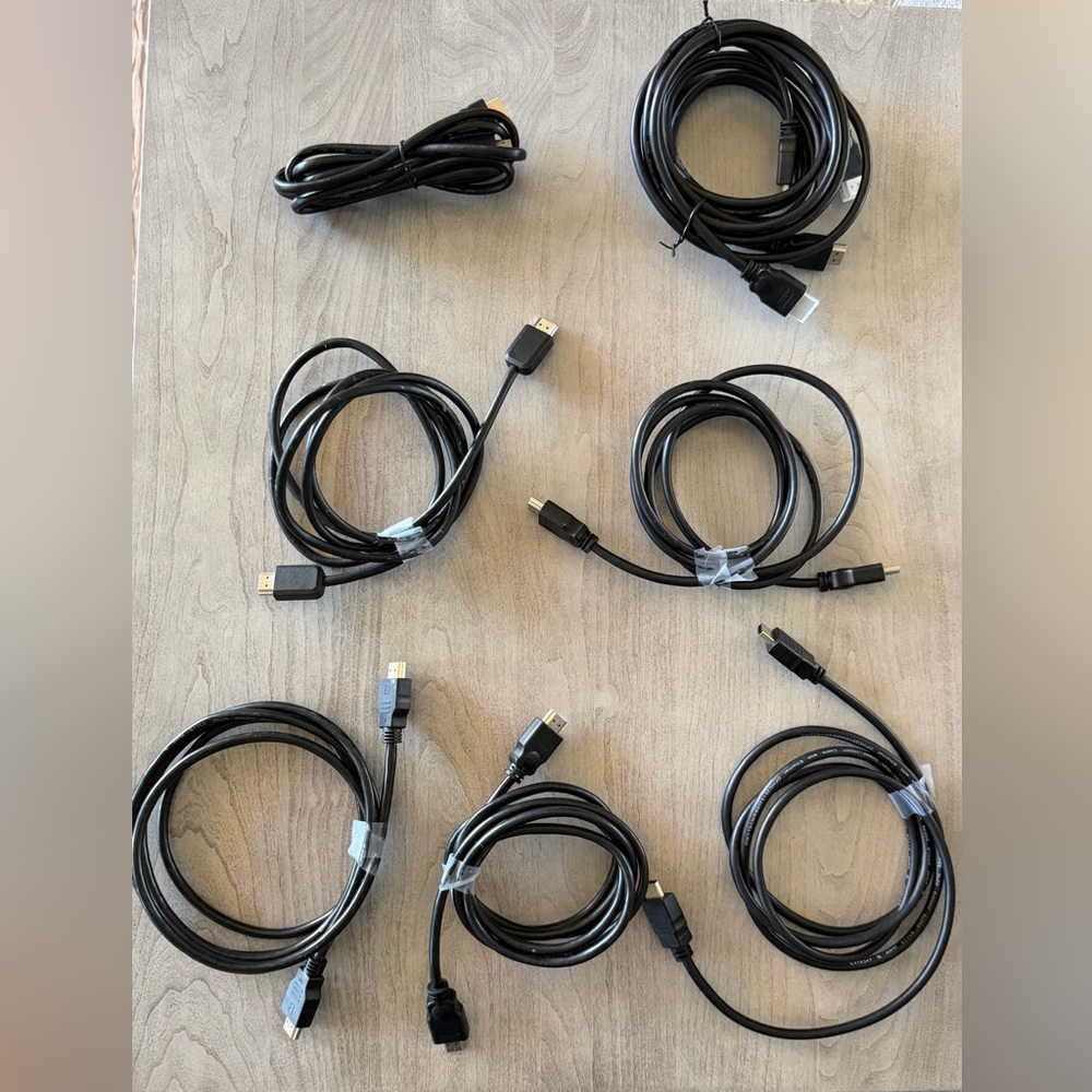Set of 7 HDMI Cables